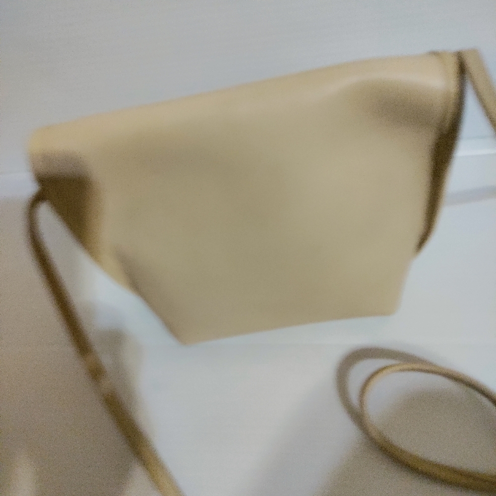 Vintage Coach Quincy Crossbody Bag Cream Leather Toggle Purse - Picture 7 of 16